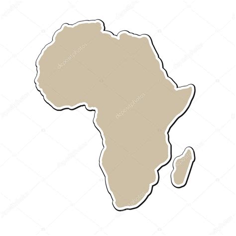 Contorno Del Mapa De Frica Online Map