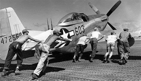 P 51d Of The 462nd Fs 506th Fg Getting Pushed On Iwo Jima In July 1945 P51 Mustang Mustang Iwo