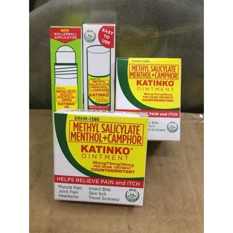 Katinko Methyl Salicylate Menthol Camphor Shopee Philippines