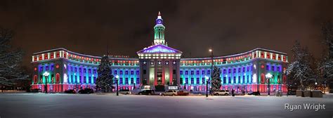 "Denver, Colorado Winter Panorama" by Ryan Wright | Redbubble