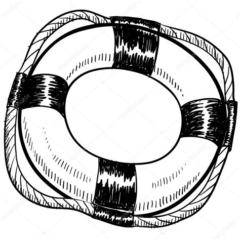 Life Preserver Ring Coloring Page Sketch Coloring Page