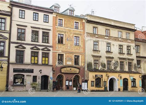 Lublin old town, Poland editorial photo. Image of downtown - 121439591