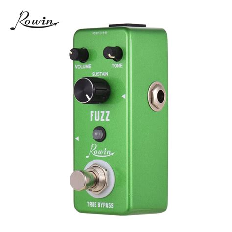 Педаль эффектов для гитары Rowin FUZZ с регулятором громкости тона и ...