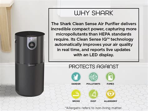 Shark Air Purifier MAX With True NanoSeal HEPA Cleansense