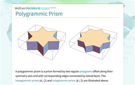 Polygrammic Prism From Wolfram Mathworld