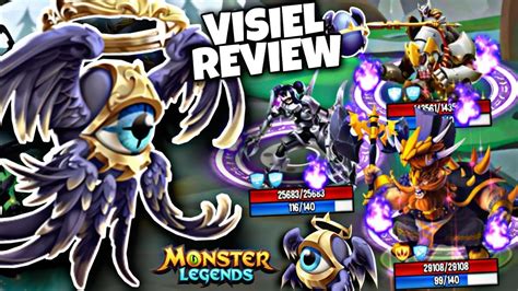 Review Do Visiel Monstro Do Pvp E Teste Em Batalhas Monster Legends