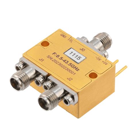 Absorptive Spdt Wideband Pin Diode Switch Operating 500 Mhz To 435 Ghz