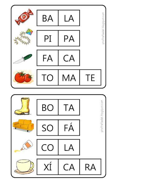 BINGO DE SÍLABAS Criar Recriar Ensinar