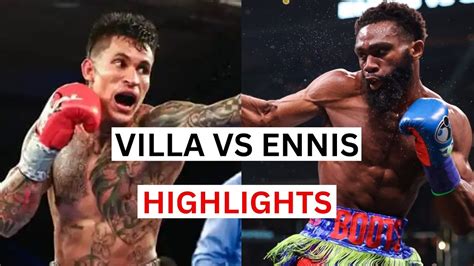 Jaron Ennis Vs Roiman Villa Highlights Knockouts Youtube