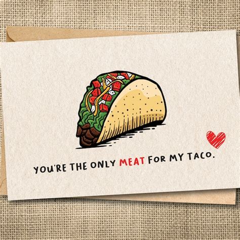 Taco Card Etsy