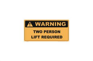 Two Person Lift Required W National Safety Signs