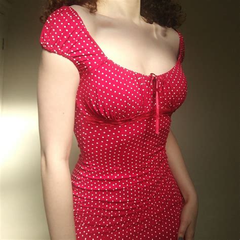 One Of My Favourite Dresses Red And White Polka Dot Depop Favorite Dress Dresses Fashion