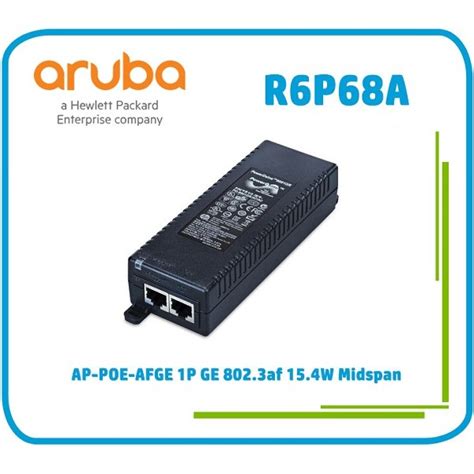 Hpe Aruba R P A Port Gbe Af W Midspan Injector Ap Poe Afge