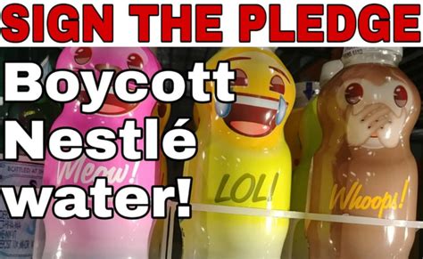 Sign the pledge: Boycott Nestle | Water branding, Nestle water, Pledge