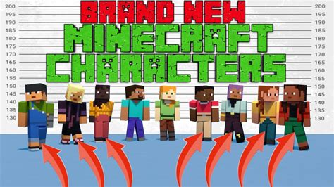 Quick Look At The NEW Minecraft Characters - Minecraft Bedrock - YouTube