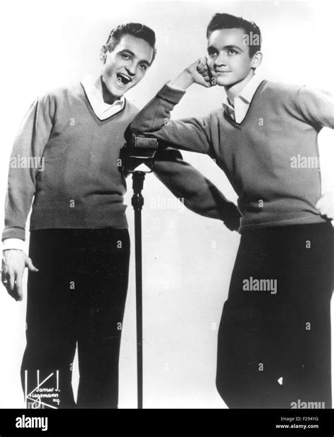 Kalin Twins Promotional Photo Of Us Pop Music Duo In 1958 Stock Photo