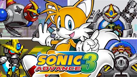 Sonic Advance 3 All Bosses As Tails Youtube