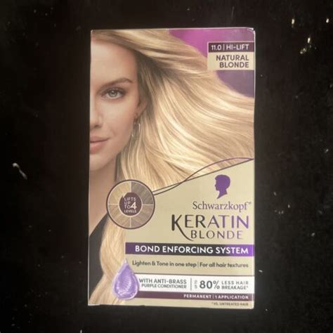 Schwarzkopf Keratin Blonde Bond Enforcing System Hi Lift Natural Blonde Ebay