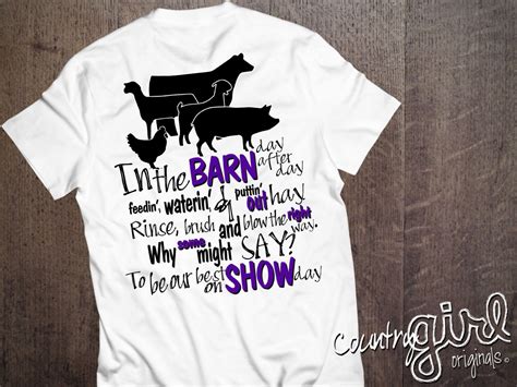 Show Day Graphic Tee Stockshow T Shirt Farm T Shirt Livestock T