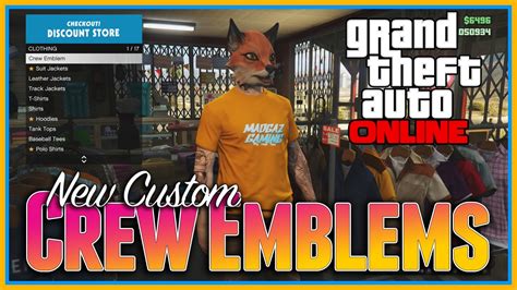 Gta 5 Online Next Gen How To Add Custom Crew Emblems New Clothing