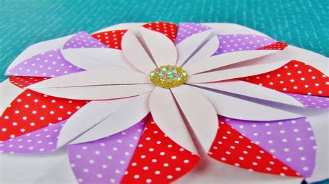 Basteln Papierblume DIY Paperflower Blume Aus Papier Easy Paper