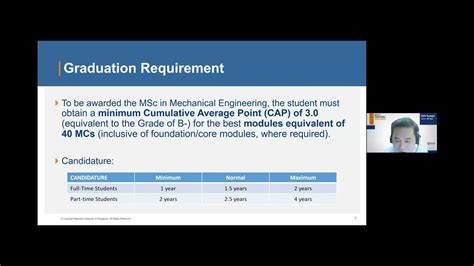 Nus Cde Master Of Science Mechanical Engineering Youtube