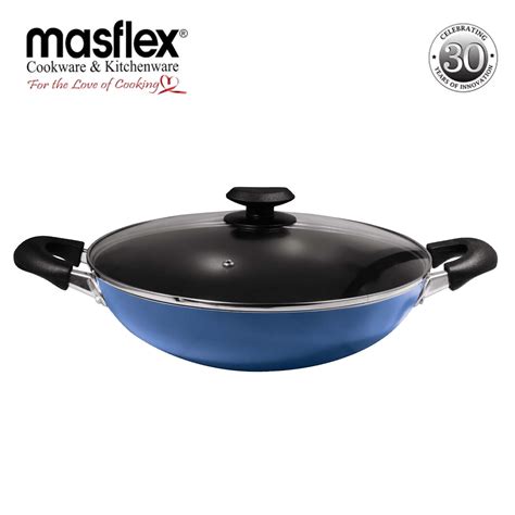 32cm Classic Induction Wok W Glass Lid Masflex