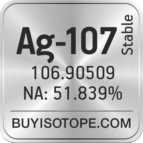 Ag-107 Isotope, Enriched Ag-107, Ag-107 Metal, Ag-107 Price