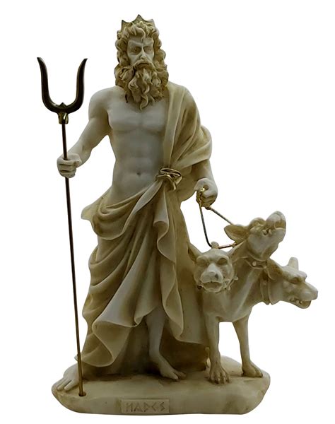 Hades Pluto God Of Underworld And Cerberus Cast Marble Statue Etsy Ireland