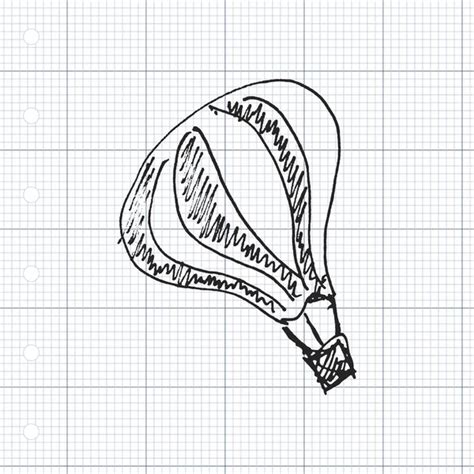 Hot Air Balloon Vector Sketch Up Line EPS 10 Stock Vector Ohmega1982 16806957