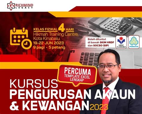 Kursus Pengurusan Akaun Dan Kewangan Richmind Legacy Sdn Bhd