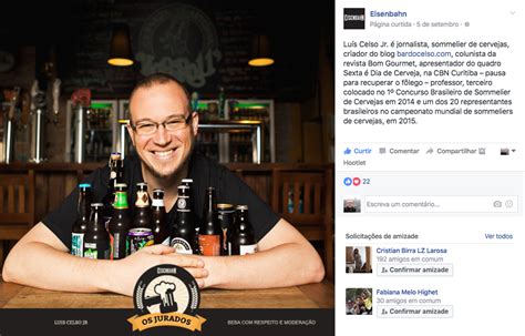 Mestre Cervejeiro Eisenbahn Pelo Ano Celso Ser Juiz Do Concurso