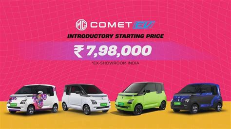 Mg Comet Ev Launched India Prices Start At Lakh