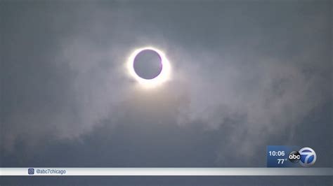 Solar Eclipse Moves Over Skies Above Chicago Carbondale Abc7 Chicago