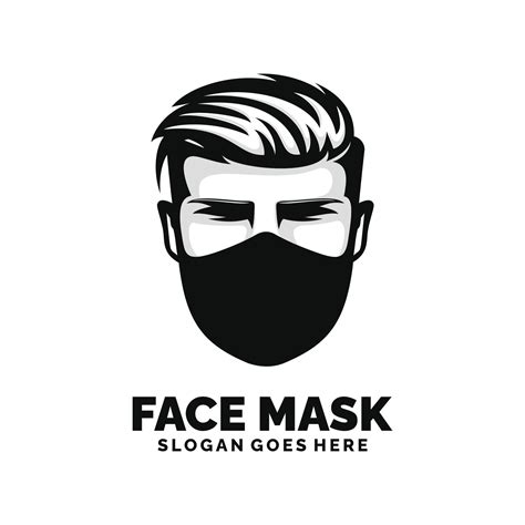 Face mask logo design vector illustration 23795024 Vector Art at Vecteezy