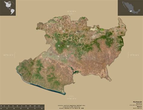 Mapa Contorno De Michoacan Do M Xico Estado Ilustra O Do Vetor