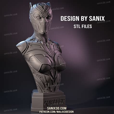 Black Panther Bust Stl Files