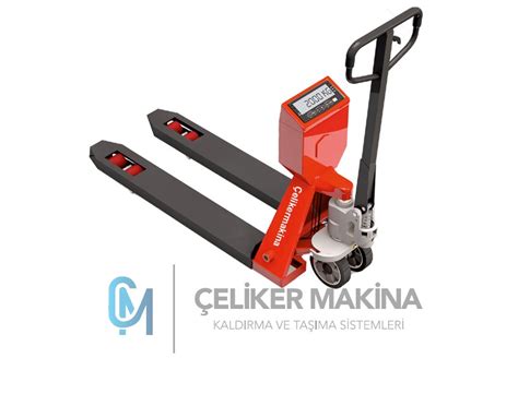 Terazili Transpalet 2 Ton Çeliker Makina