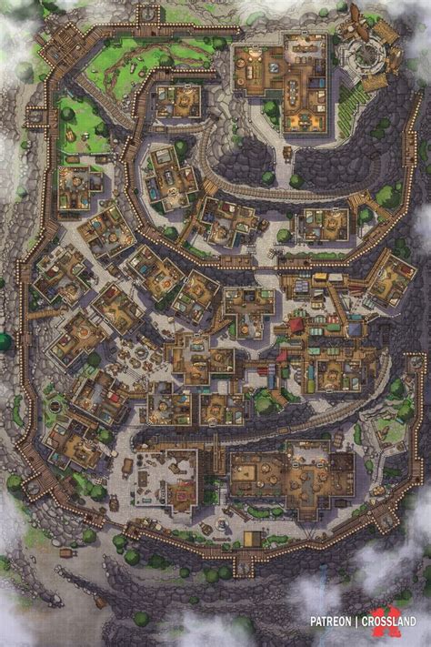 Emberhill Full Assembled Map And Vtt Released Crossland Fantasy