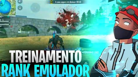 FREE FIRE AO VIVO LEÃO DE RANQUEADA TREINAMENTO EMULADOR LIVE