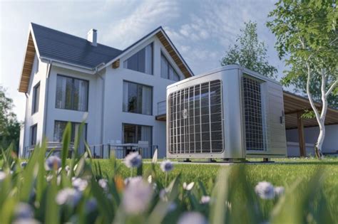 Air Conditioning For Home Hvac System On The Outside Of A House