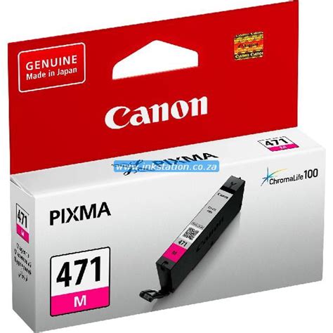 Original Canon 471 Magenta Ink Cartridge CLI 471 M Ink Station