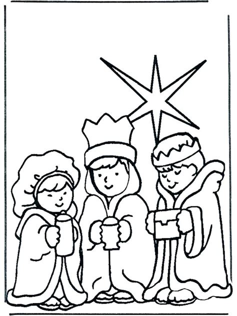 Three Wise Men Coloring Page At Free Printable