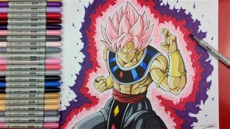 Drawing GOKU Black SSj ROSE God Of Destruction TolgArt YouTube