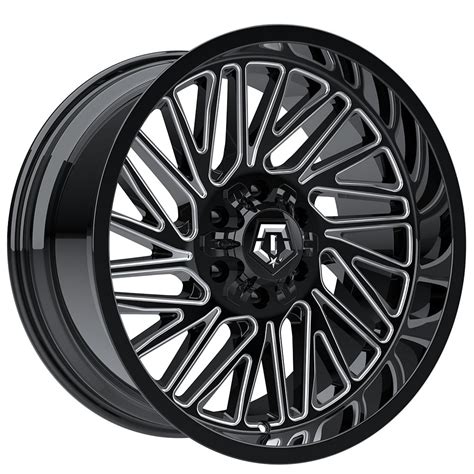 Tis Wheels Bm Gloss Black Milled Off Road Rims Tor