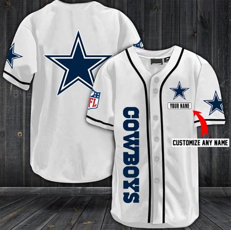 Dallas Cowboys Baseball Jersey Dallas Cowboys Etsy