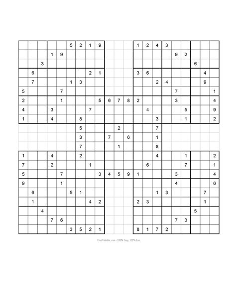 Free Printable Samurai Sudoku Free Printable