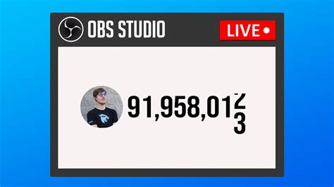 How To Show Live Youtube Subscriber Count In Obs Fast Easy Youtube