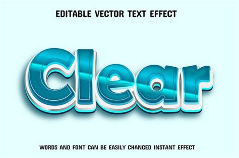 Effet De Texte Vectoriel Modifiable Clair Vecteur Premium