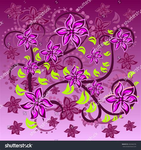 Vector Flowers Background Stock Vector Royalty Free 692946376